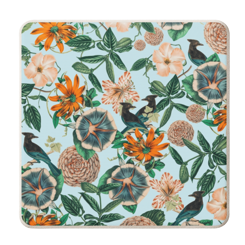 Forest Birds - personalised beer coaster by Uma Prabhakar Gokhale