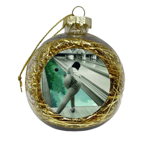 Forest Bowling - xmas bauble by Peter Dannenbaum