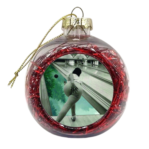 Forest Bowling - xmas bauble by Peter Dannenbaum