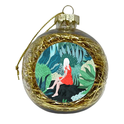 Forest Gaze - xmas bauble by Uma Prabhakar Gokhale