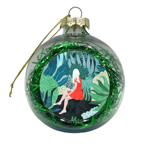Forest Gaze - xmas bauble by Uma Prabhakar Gokhale