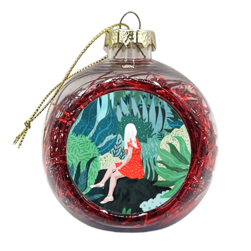 Forest Gaze - xmas bauble by Uma Prabhakar Gokhale