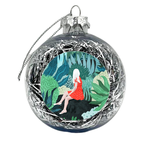 Forest Gaze - xmas bauble by Uma Prabhakar Gokhale