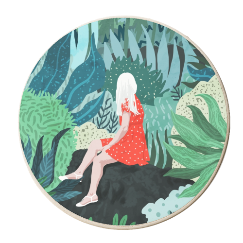 Forest Gaze - personalised beer coaster by Uma Prabhakar Gokhale