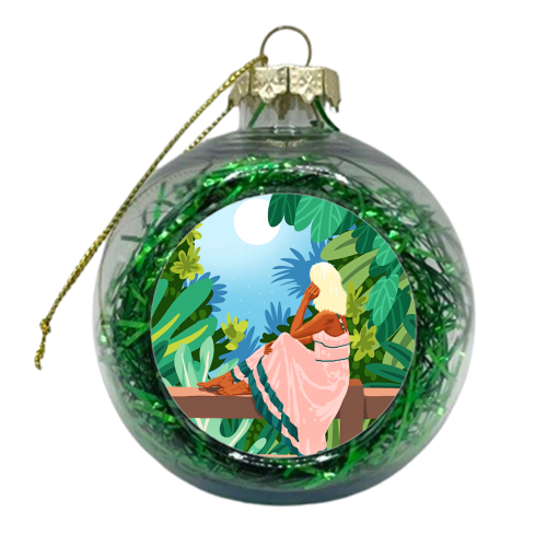 Forest Moon - xmas bauble by Uma Prabhakar Gokhale