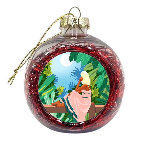 Forest Moon - xmas bauble by Uma Prabhakar Gokhale