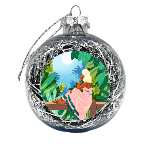Forest Moon - xmas bauble by Uma Prabhakar Gokhale