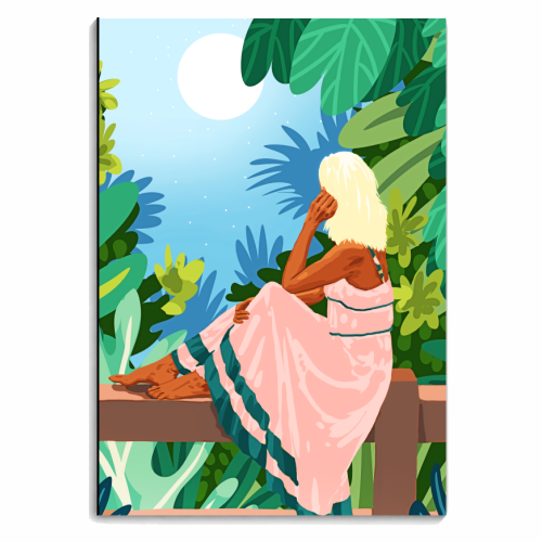 Forest Moon - personalised A4, A5, A6 notebook by Uma Prabhakar Gokhale