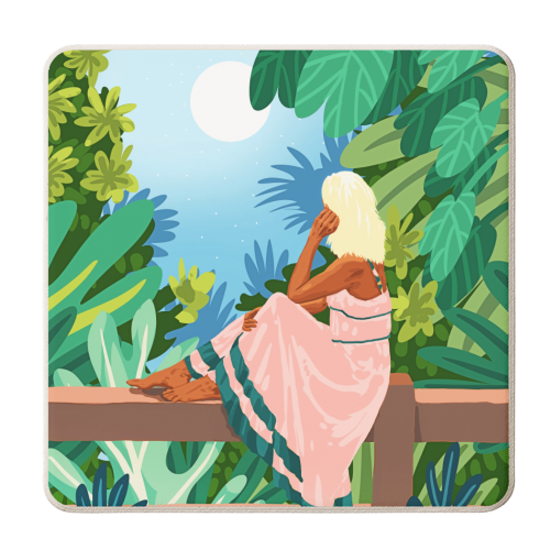 Forest Moon - personalised beer coaster by Uma Prabhakar Gokhale