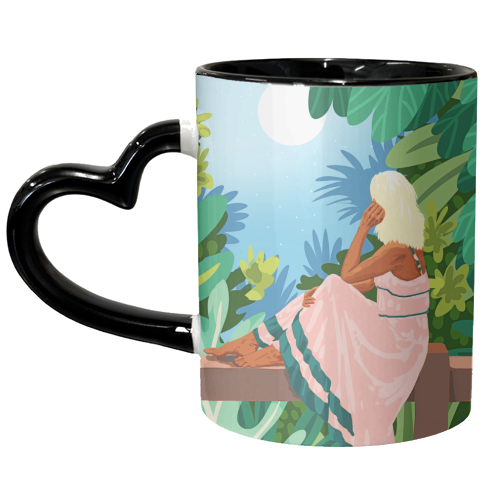 Forest Moon - unique mug by Uma Prabhakar Gokhale
