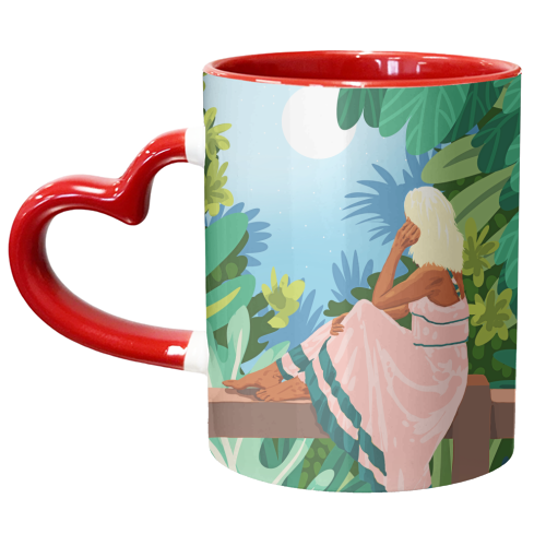 Forest Moon - unique mug by Uma Prabhakar Gokhale