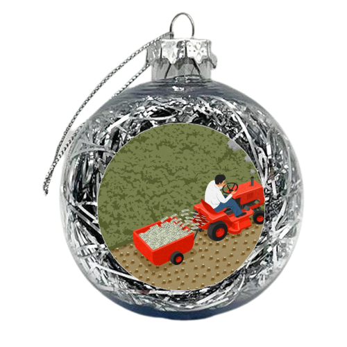 forest mower - xmas bauble by John Holcroft