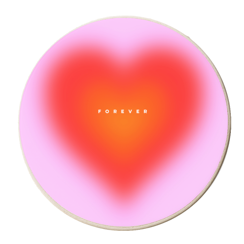 Forever Love - personalised beer coaster by Dominique Vari