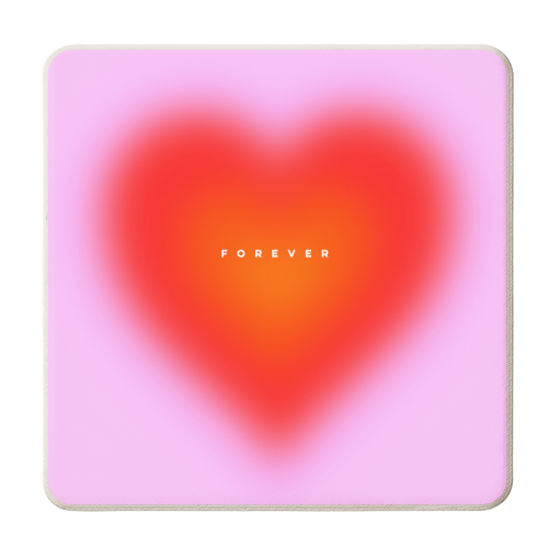 Forever Love - personalised beer coaster by Dominique Vari