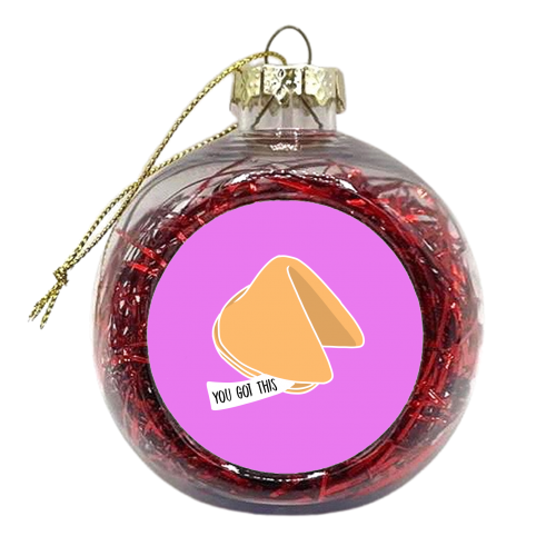 Fortune - xmas bauble by Pink and Pip