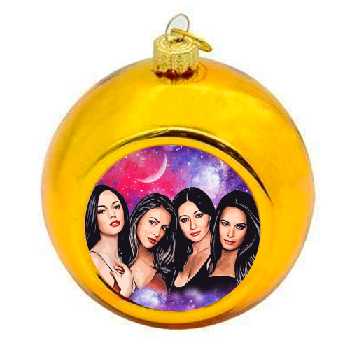Four Magical Sisters - colourful christmas bauble by DOLLY WOLFE