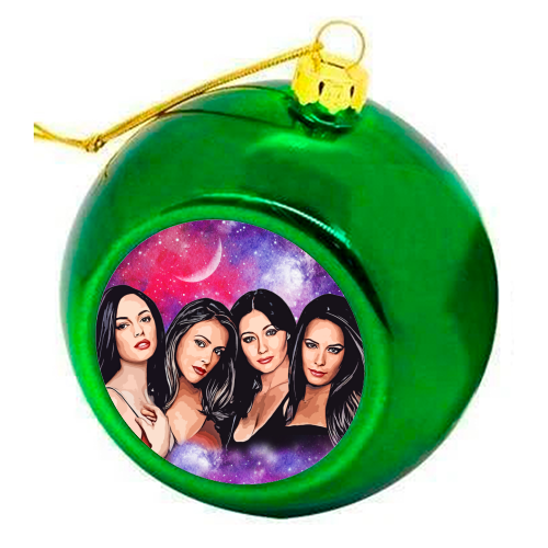 Four Magical Sisters - colourful christmas bauble by DOLLY WOLFE