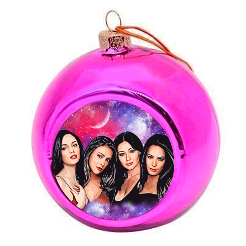 Four Magical Sisters - colourful christmas bauble by DOLLY WOLFE