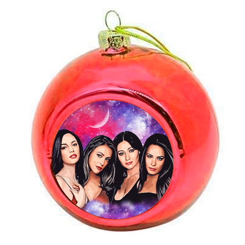 Four Magical Sisters - colourful christmas bauble by DOLLY WOLFE