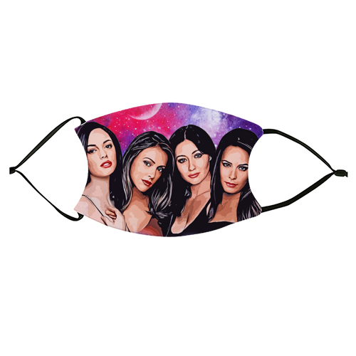 Four Magical Sisters - face cover mask by DOLLY WOLFE