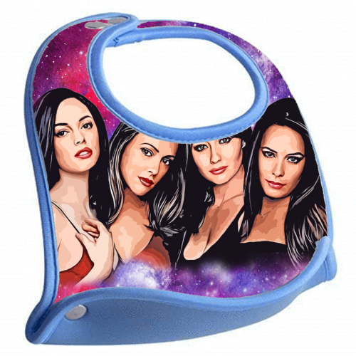 Four Magical Sisters - feeding bib by DOLLY WOLFE