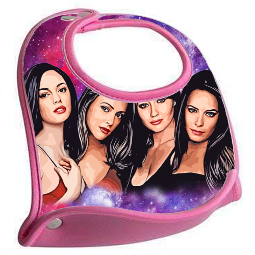 Four Magical Sisters - feeding bib by DOLLY WOLFE