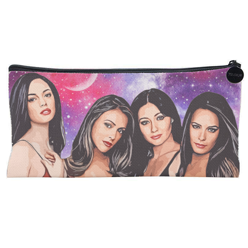 Four Magical Sisters - flat pencil case by DOLLY WOLFE