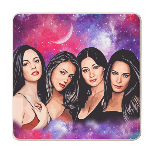 Four Magical Sisters - personalised beer coaster by DOLLY WOLFE