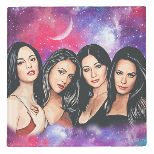 Four Magical Sisters - personalised beer coaster by DOLLY WOLFE