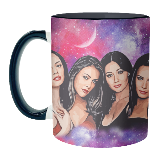 Four Magical Sisters - unique mug by DOLLY WOLFE