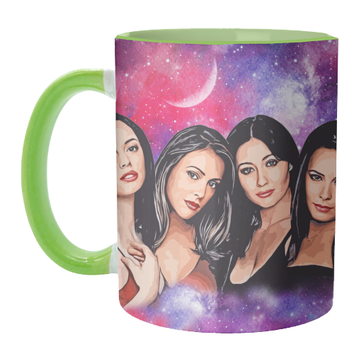 Four Magical Sisters - unique mug by DOLLY WOLFE