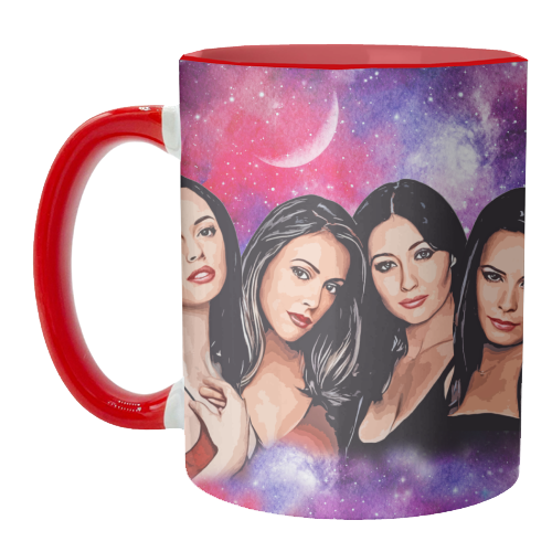 Four Magical Sisters - unique mug by DOLLY WOLFE