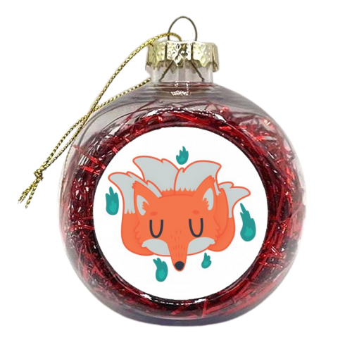 Fox Spirit - xmas bauble by Claire Stamper