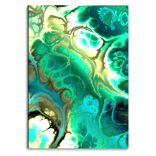 Fractal Marble - personalised A4, A5, A6 notebook by Kaleiope Studio