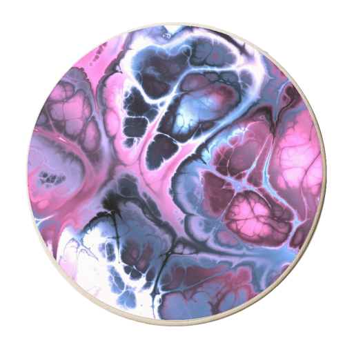 Fractal Marble - personalised beer coaster by Kaleiope Studio