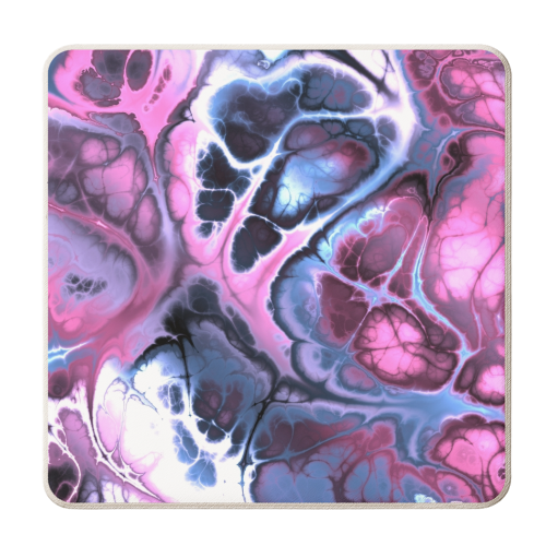 Fractal Marble - personalised beer coaster by Kaleiope Studio