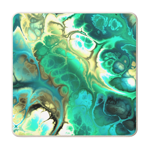 Fractal Marble - personalised beer coaster by Kaleiope Studio