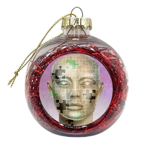 Fragile - xmas bauble by Stephen Brown