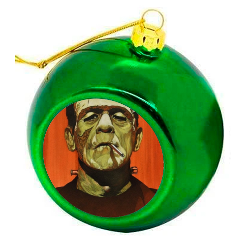 Frank - colourful christmas bauble by George Jennings