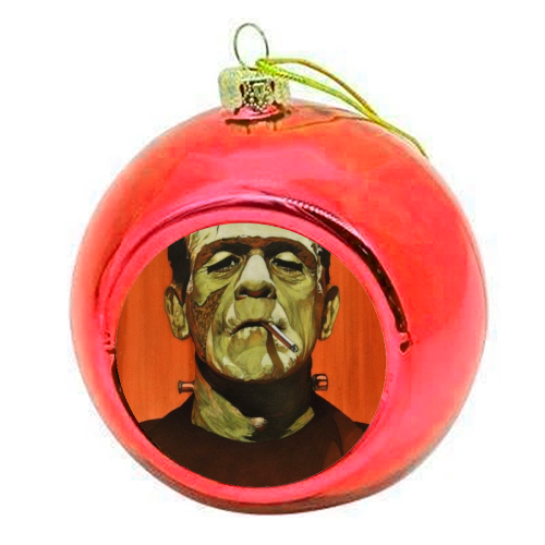 Frank - colourful christmas bauble by George Jennings