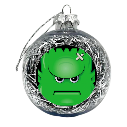 FRANK - MONSTER, HALLOWEEN, GOTH, B MOVIE, CUTE - xmas bauble by Snugbat