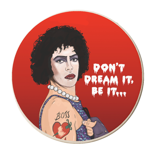 Frank-N-Furter Rocky Horror - personalised beer coaster by The Queer Store