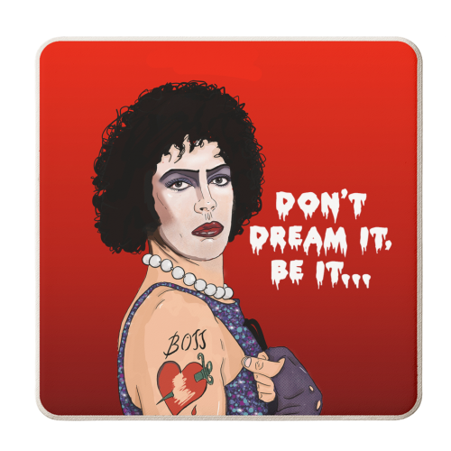 Frank-N-Furter Rocky Horror - personalised beer coaster by The Queer Store