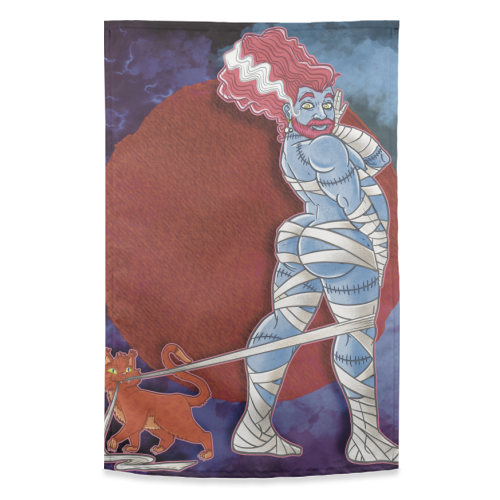 FrankenMummy - funny tea towel by ARTECCO