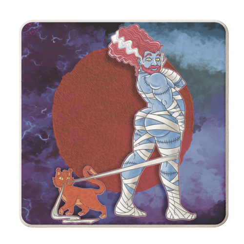 FrankenMummy - personalised beer coaster by ARTECCO