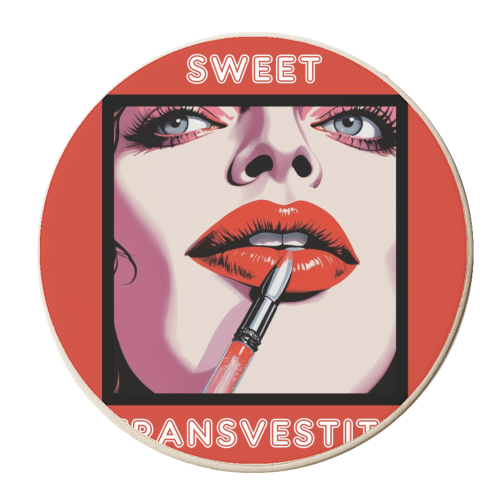 Franknfurter Pop Art - personalised beer coaster by Faith Mercer