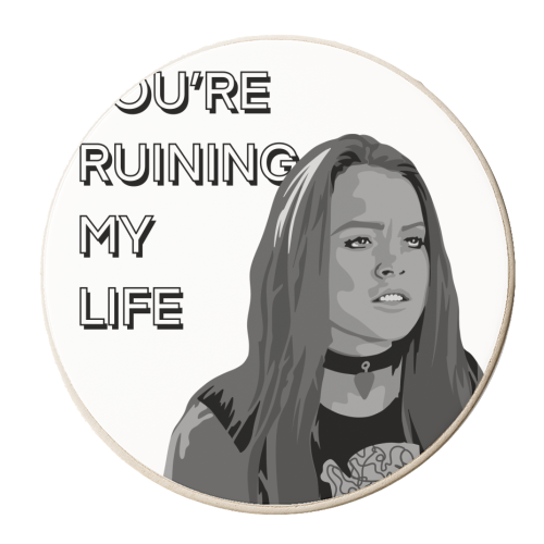 Freaky Friday quote - personalised beer coaster by The Girl Next Draw