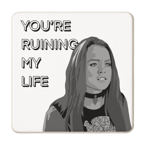 Freaky Friday quote - personalised beer coaster by The Girl Next Draw