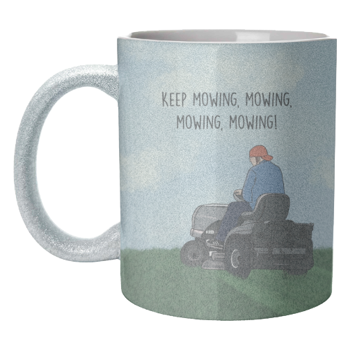 Fred Durst Mowing Print - unique mug by Drawings by Firefly