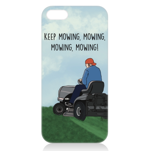 Fred Durst Mowing Print - unique phone case by Drawings by Firefly